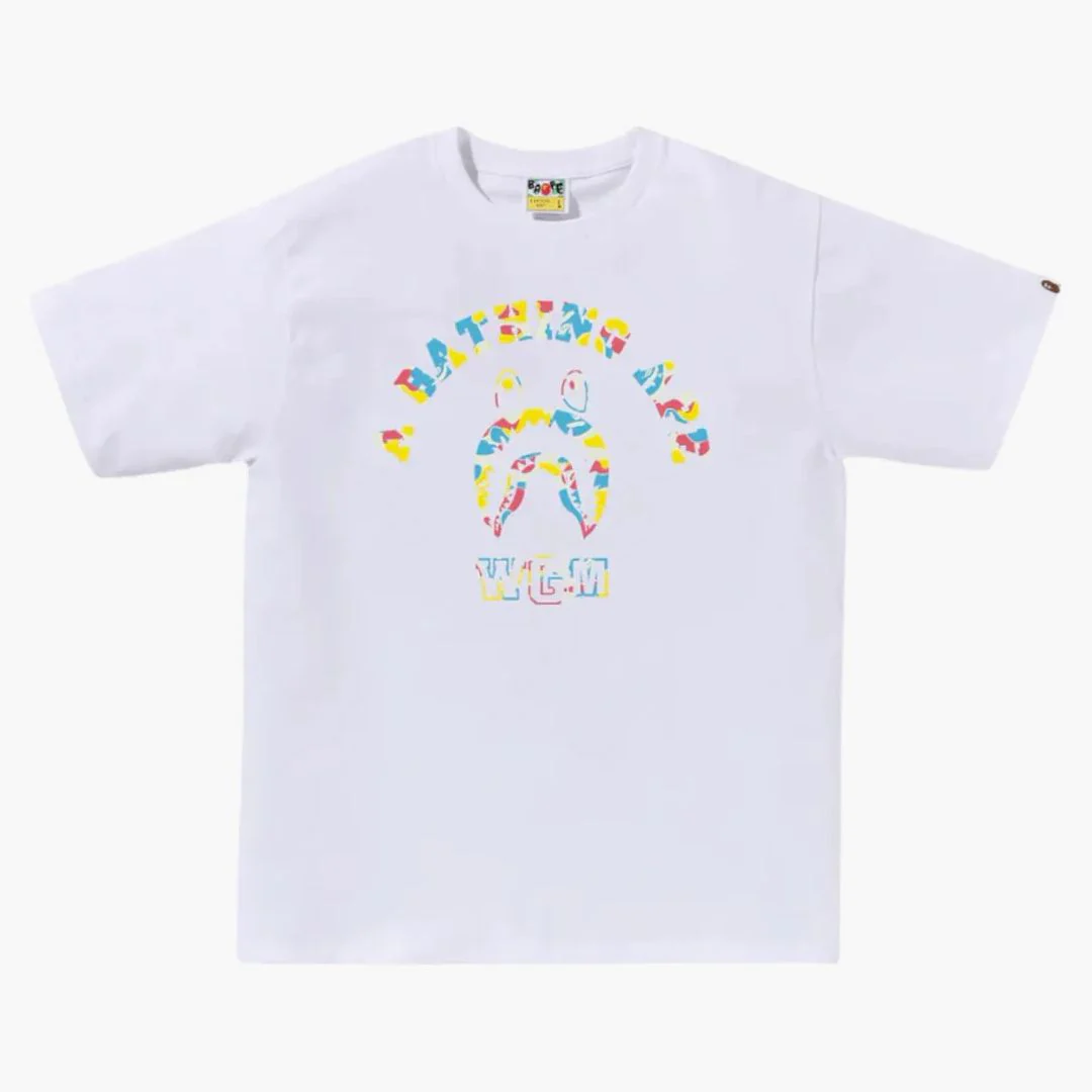 Bape Store Sanya Shark College Tee White