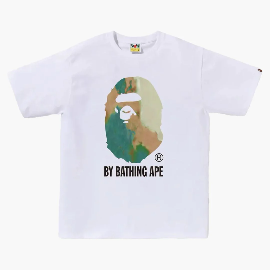 Bape Tie Dye By Bathing Ape Tee (fw24) White/beige