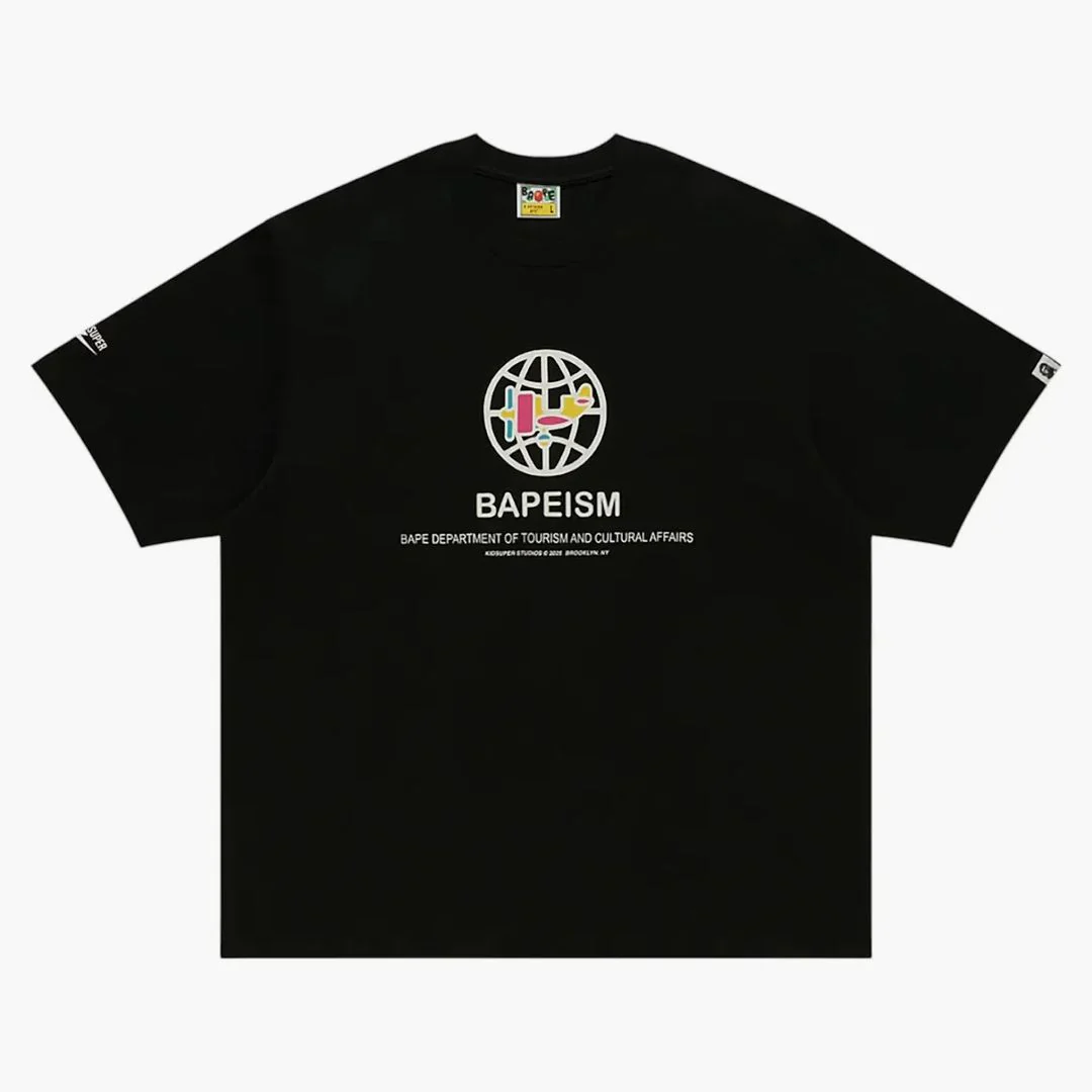Bape X Kidsuper Bapeism Logo Tee Black