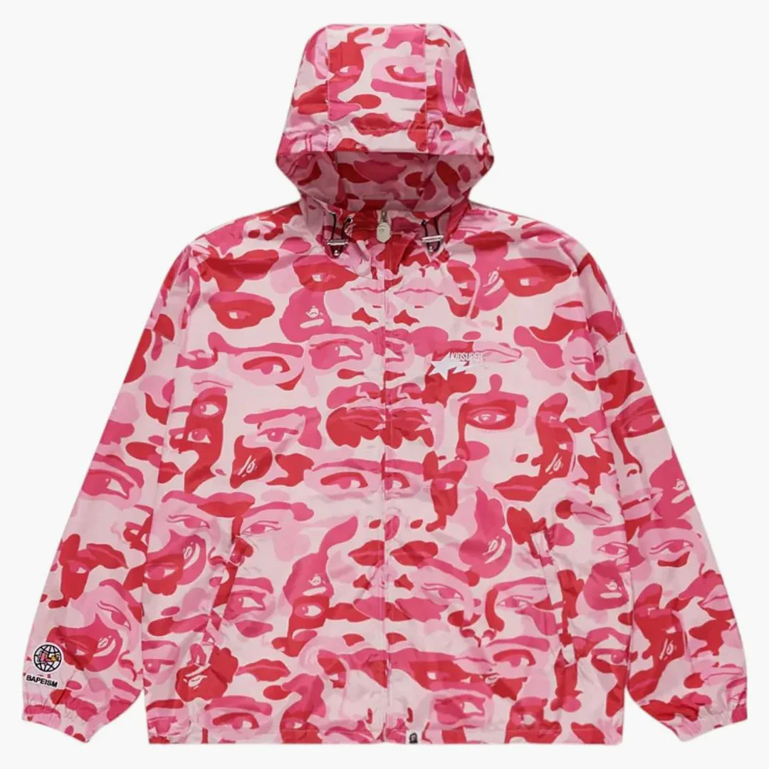 Bape X Kidsuper Camo Lightweight Jacket Pink