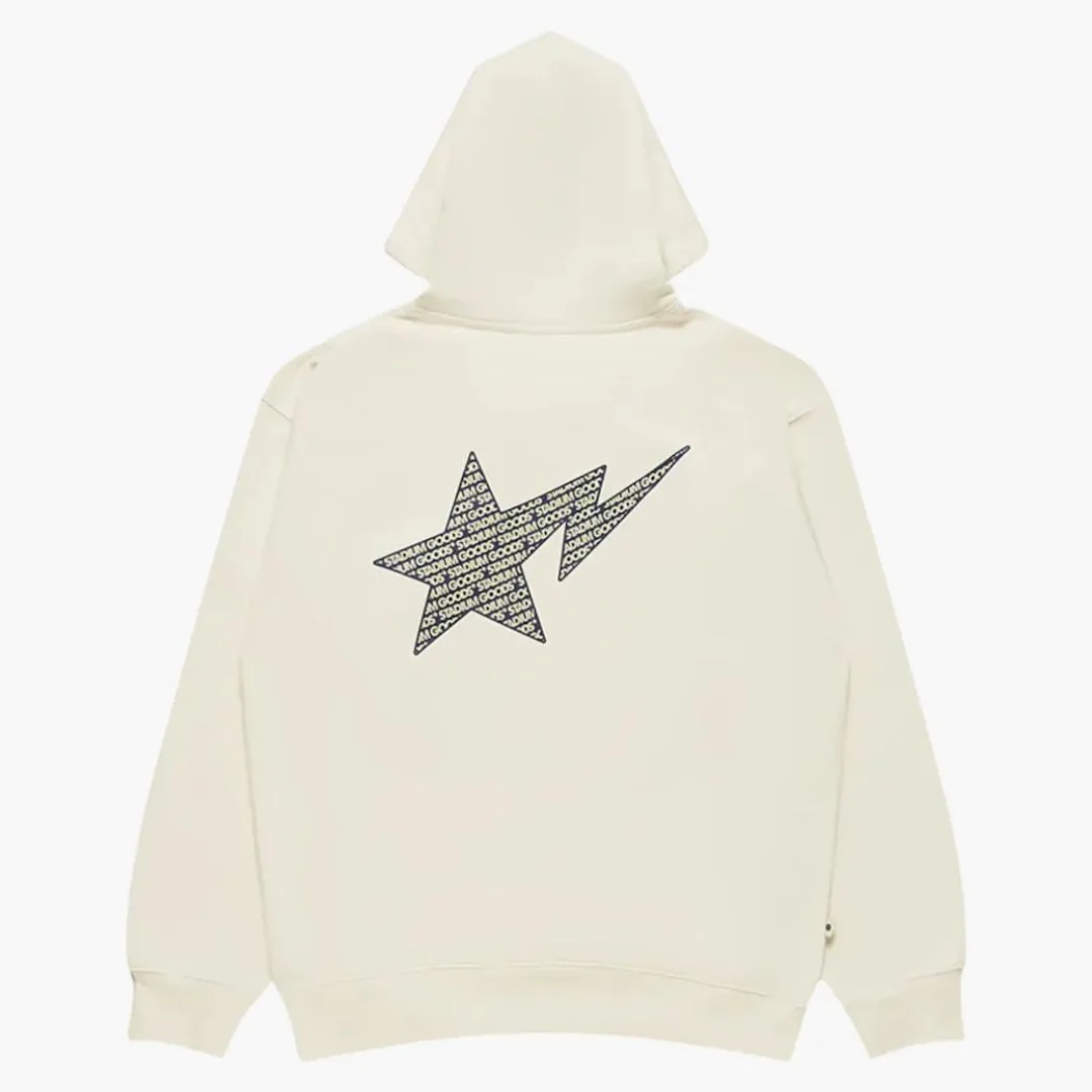 Bape X Stadium Goods Fleece Pullover Hoodie Ivory - Image 2