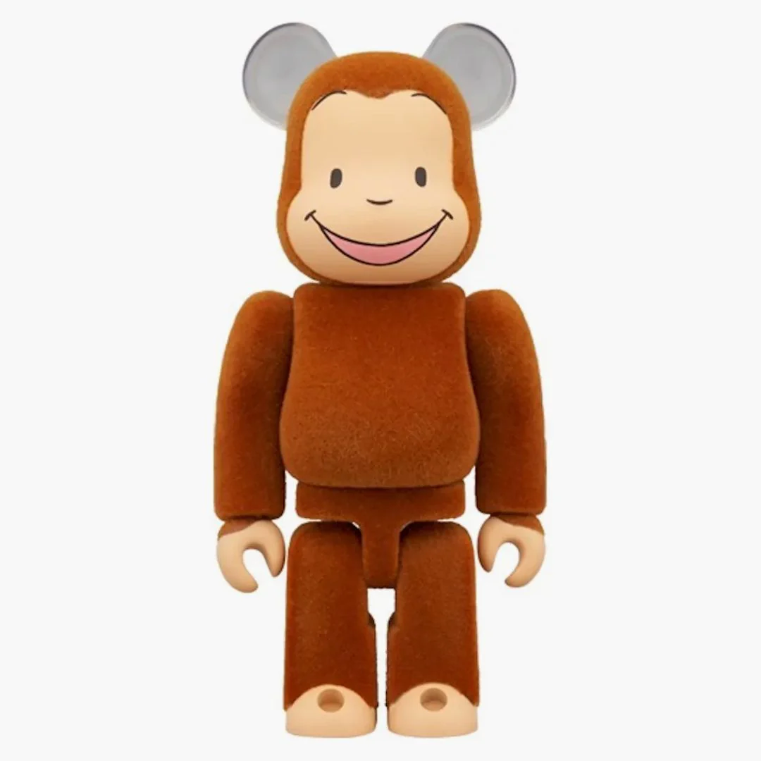 Bearbrick Curious George Classic Ver. 100% & 400% Set - Image 2