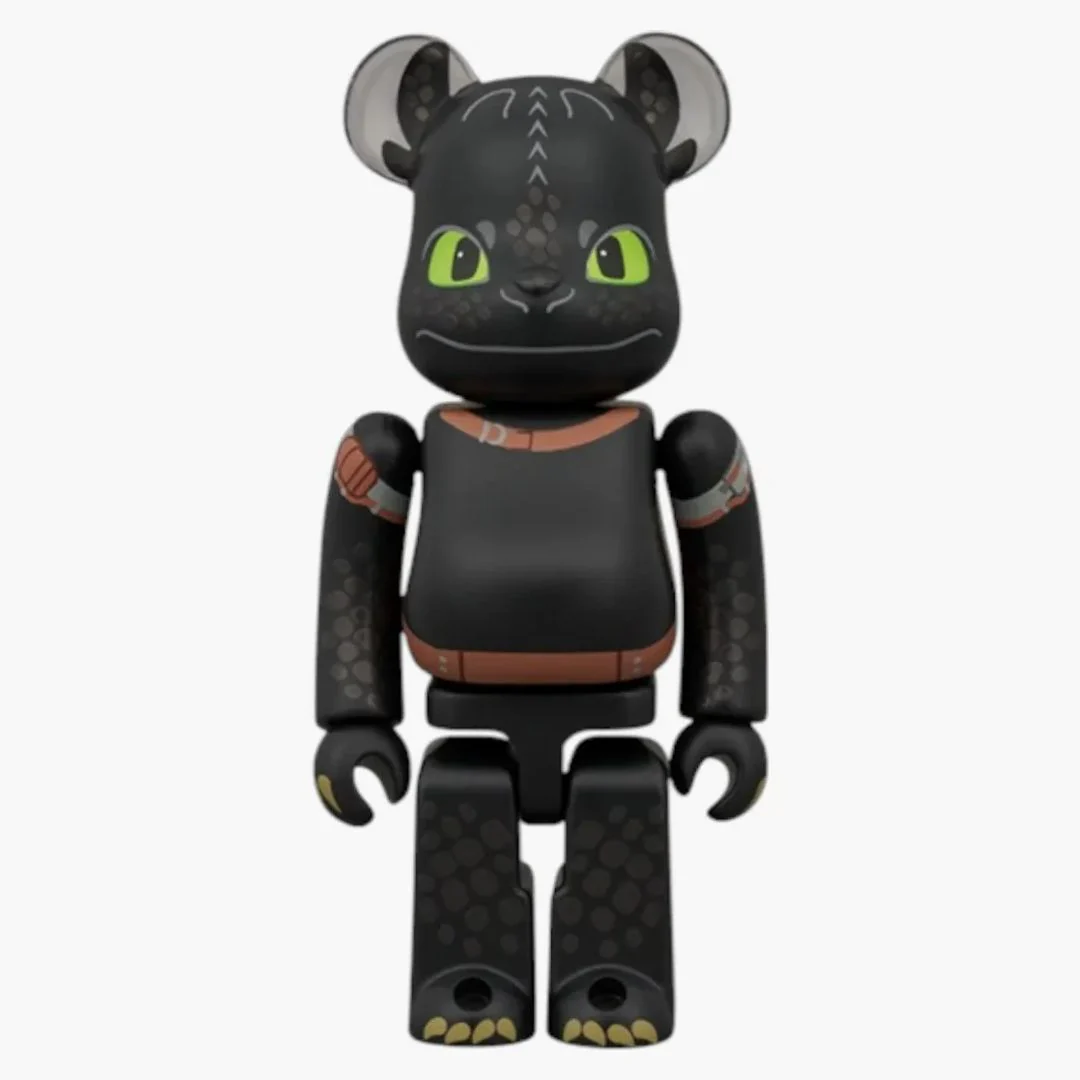 Bearbrick Dreamworks Dragons Toothless 100% & 400% Set - Image 2