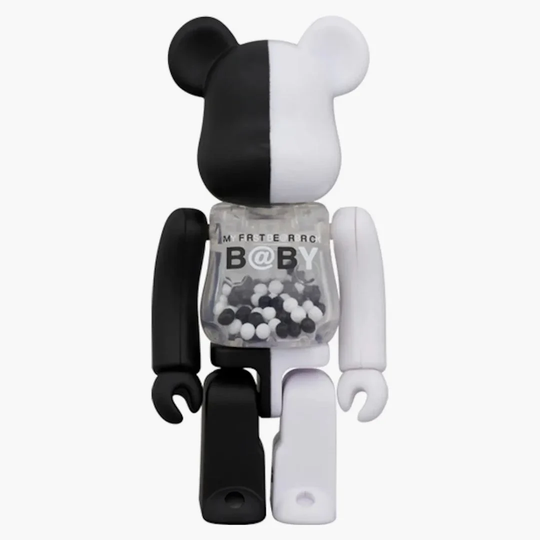 Bearbrick My First Bearbrick 100% & 400% Set Black/white - Image 2