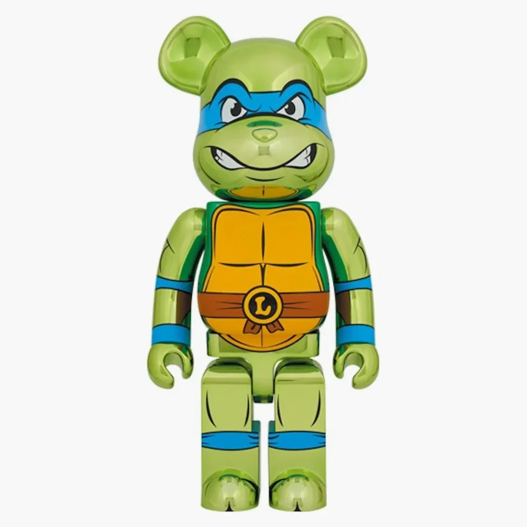 Bearbrick X Teenage Mutant Ninja Turtles Leonardo 1000% Chrome Ver. - Image 2