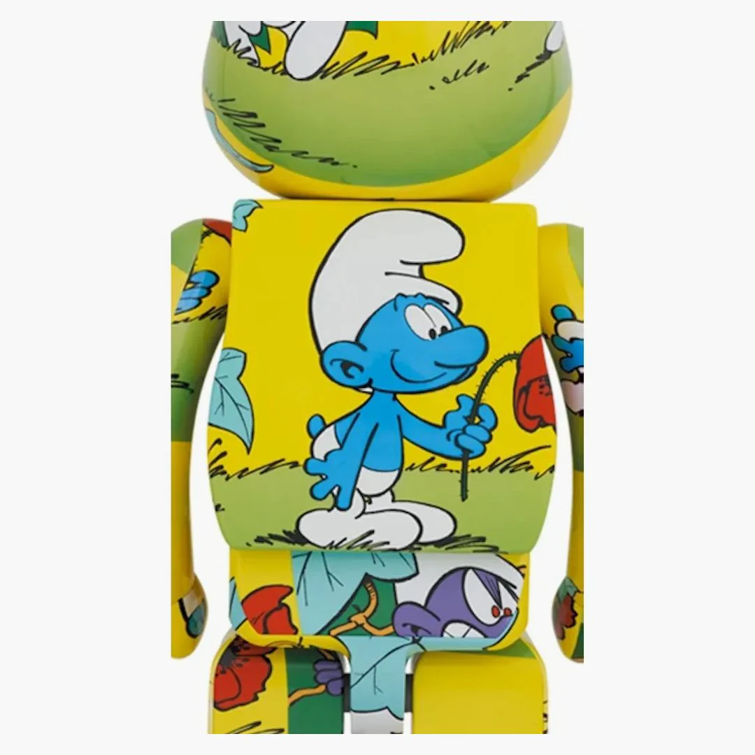 Bearbrick X The Smurfs (the Purple Smurfs) 1000% Yellow - Image 2