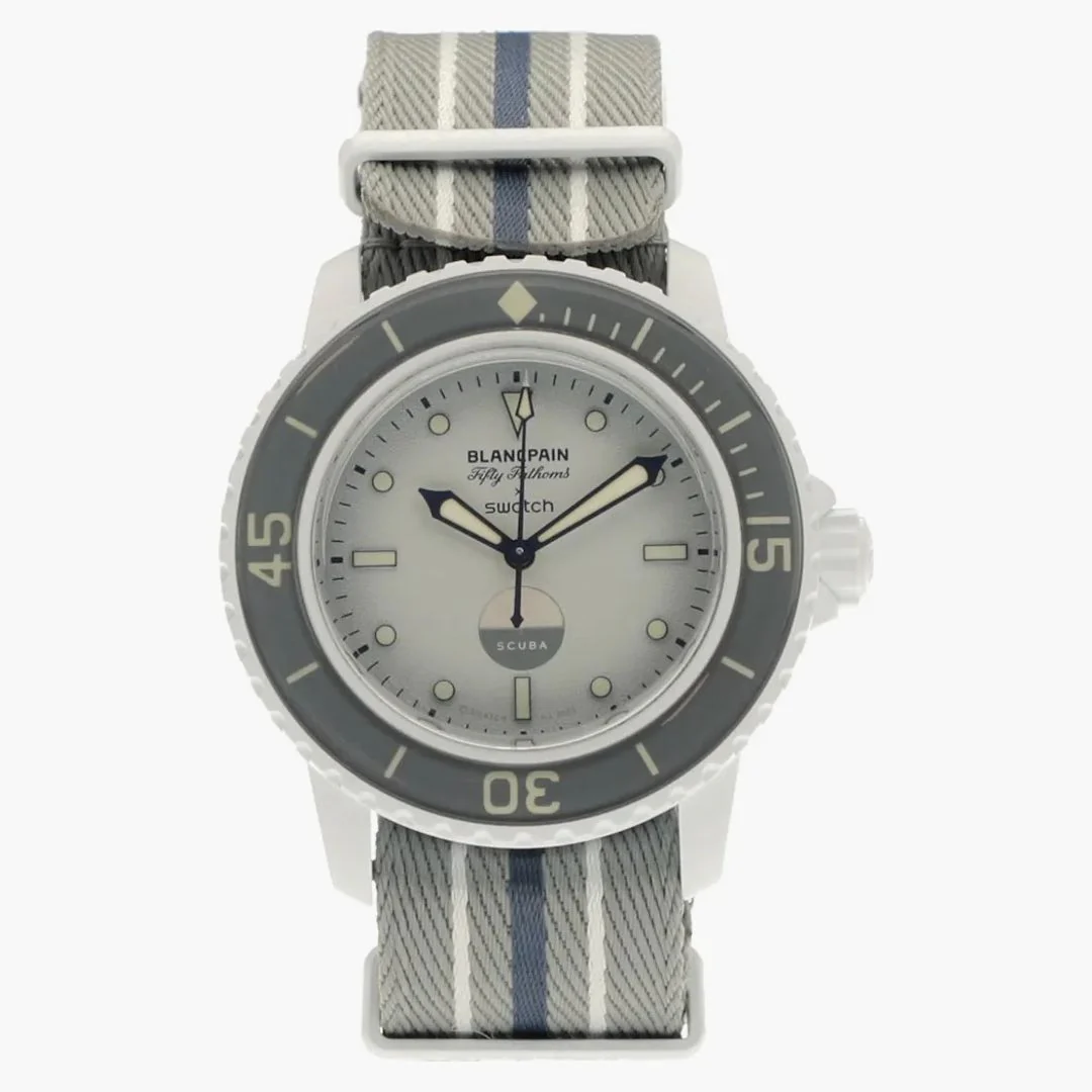 Blancpain X Swatch Scuba Fifty Fathoms Antarctic Ocean So35s100