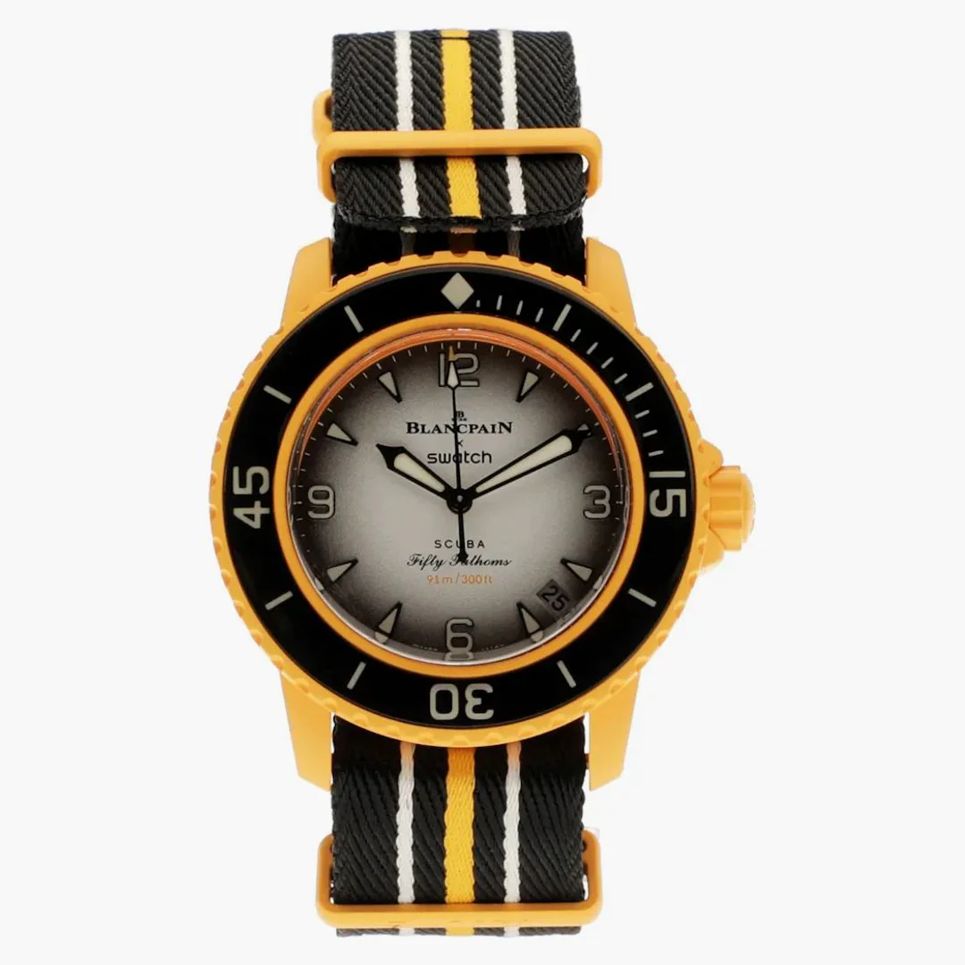Blancpain X Swatch Scuba Fifty Fathoms Pacific Ocean So35p100