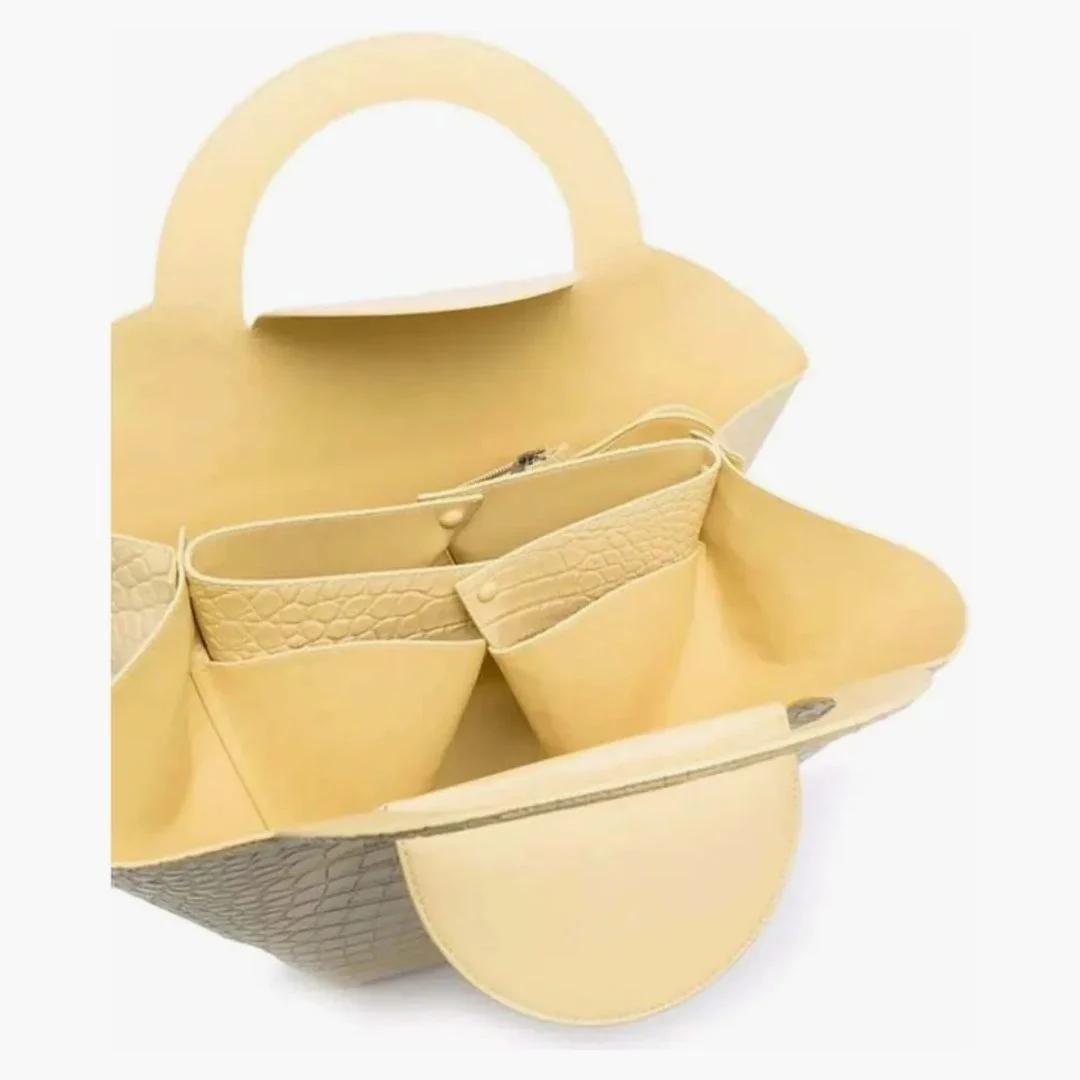 Bottega Veneta Doll Handbag Yellow - Image 2