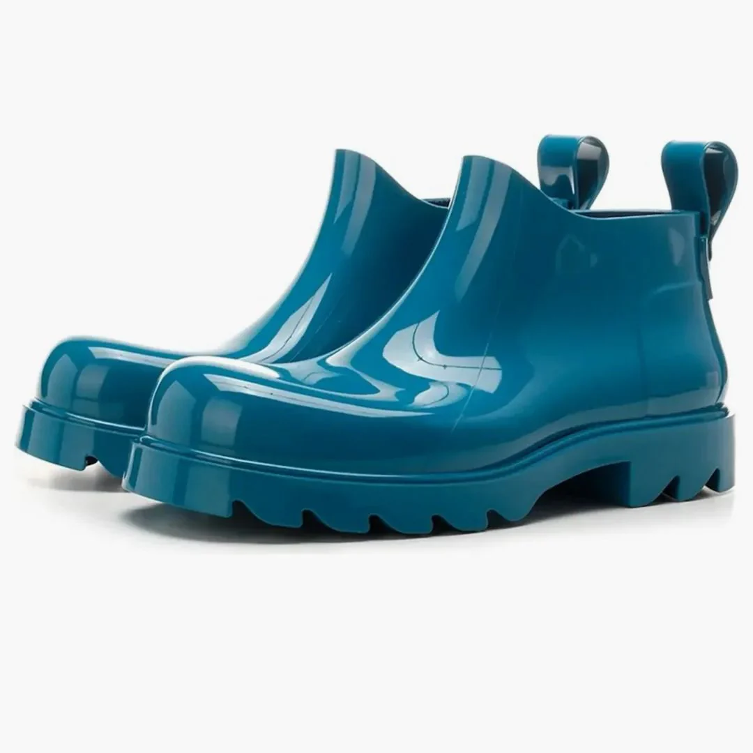Bottega Veneta Stride Ankle Boots Blue - Image 3