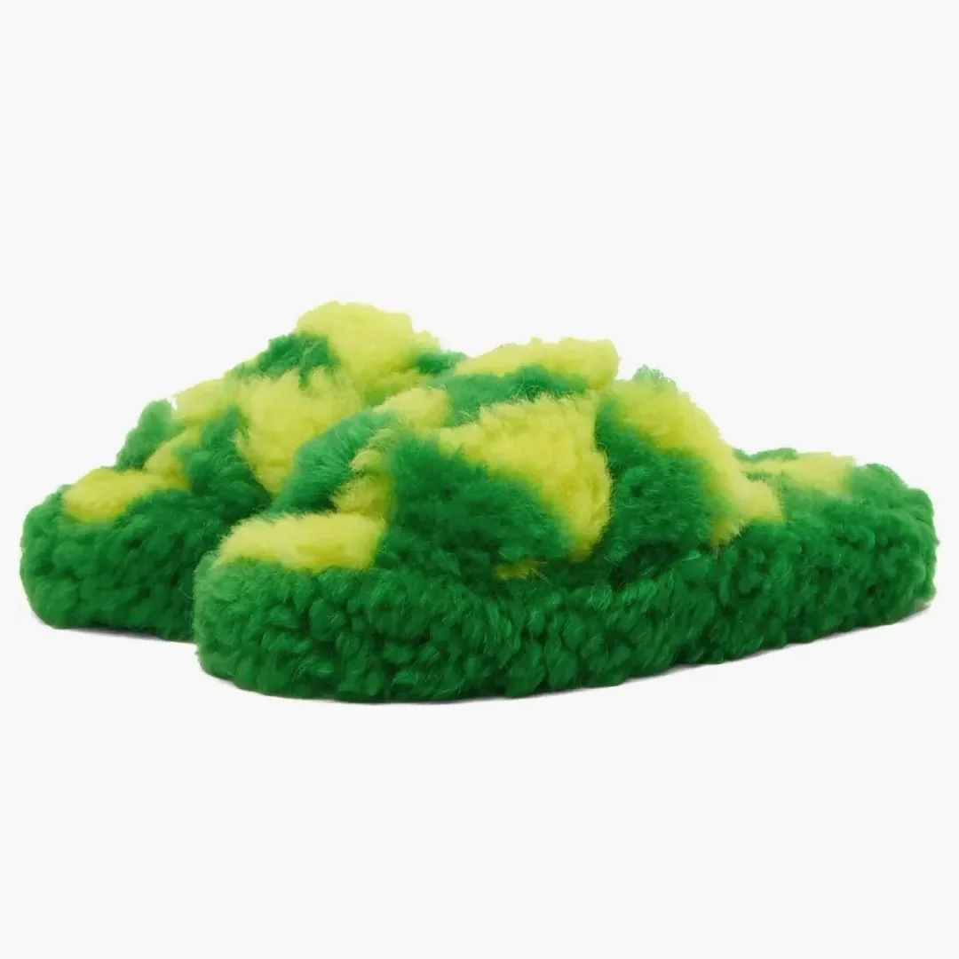 Bottega Veneta Teddy Sandal Green Yellow (women's) - Image 2
