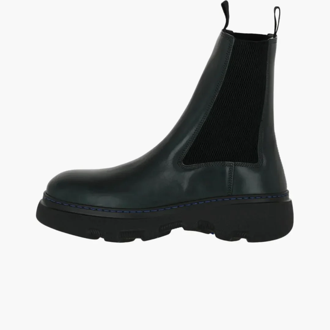 Burberry Creeper Chelsea Boots Green