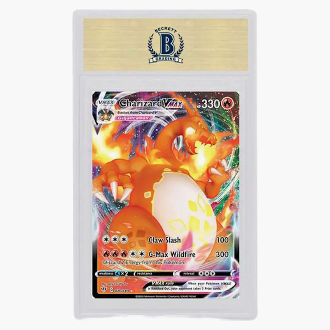 Charizard Vmax 2020 Pokemon Sword & Shield Darkness Ablaze #20 (psa Or Bgs Graded) - Image 2