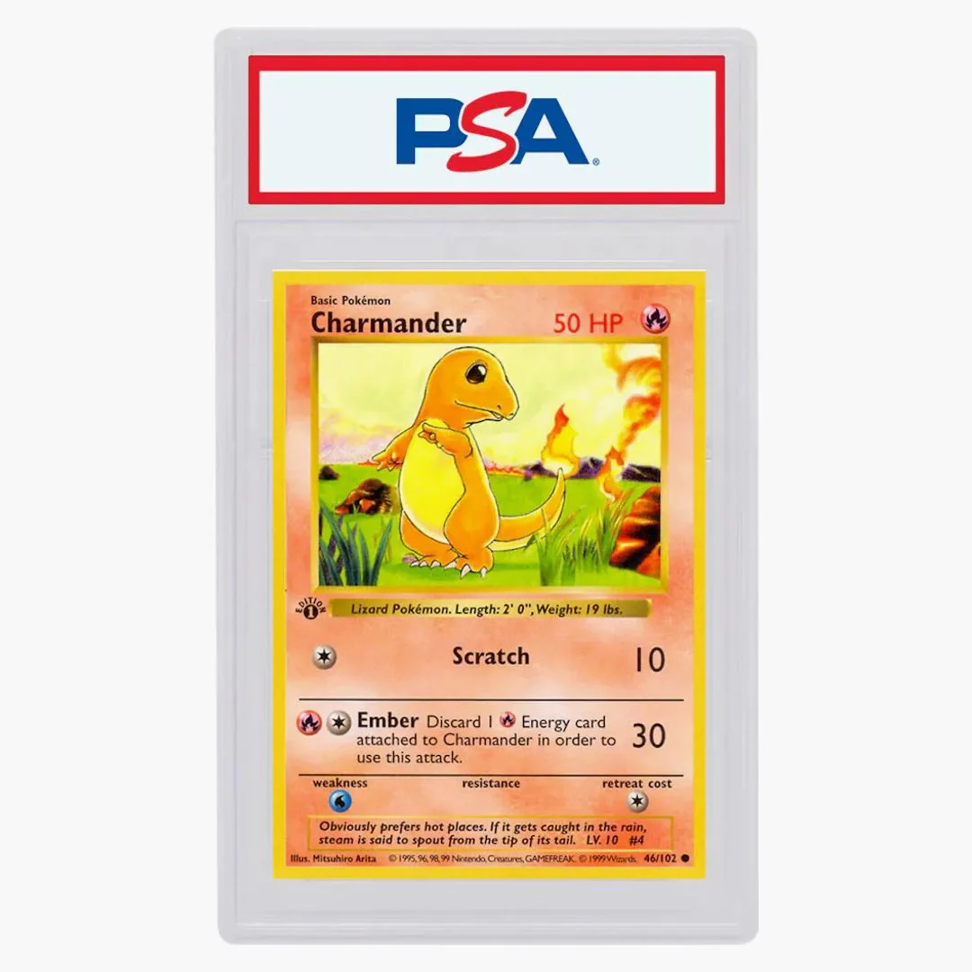 Charmander 1999 Pokemon Tcg Base Set 1st Edition #46/102 (psa Or Bgs Graded) - Image 2