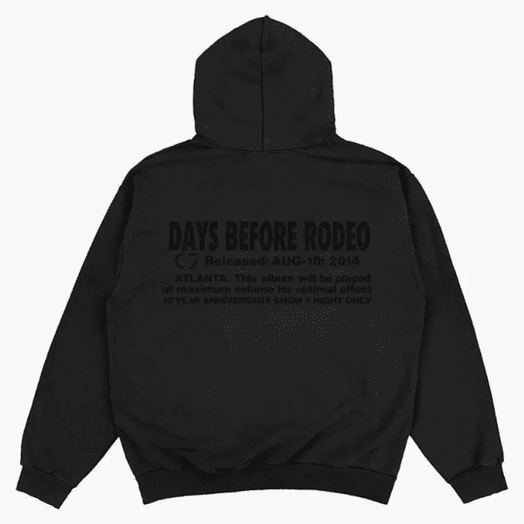 CJ X SP5DER Rodeo Hoodie Black - Image 2