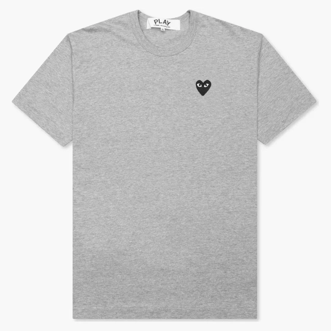 Comme Des Garcons Play Black Heart Emblem T-shirt Grey