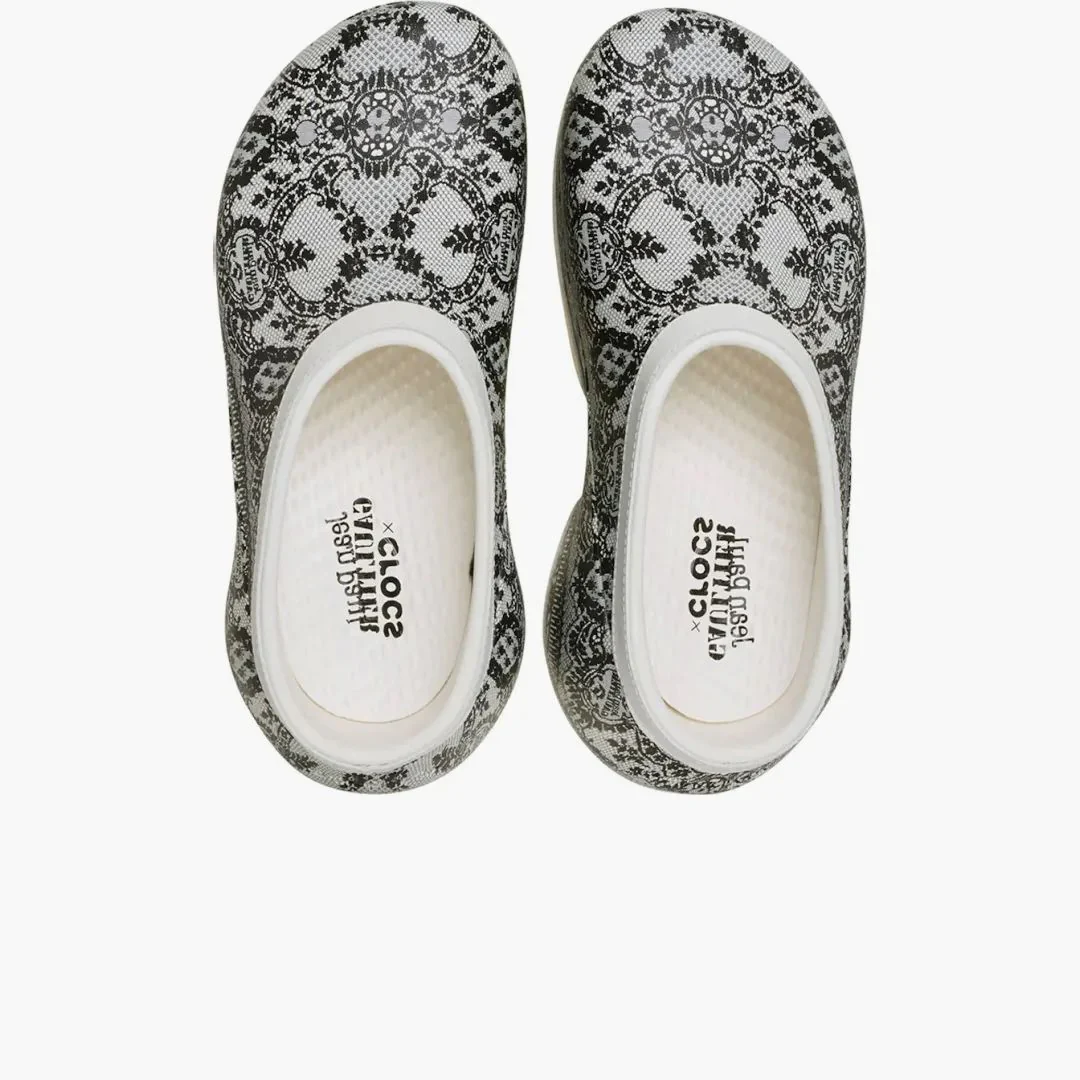 Crocs Hydra Clog Jean Paul Gaultier Fishnet Chalk - Image 2