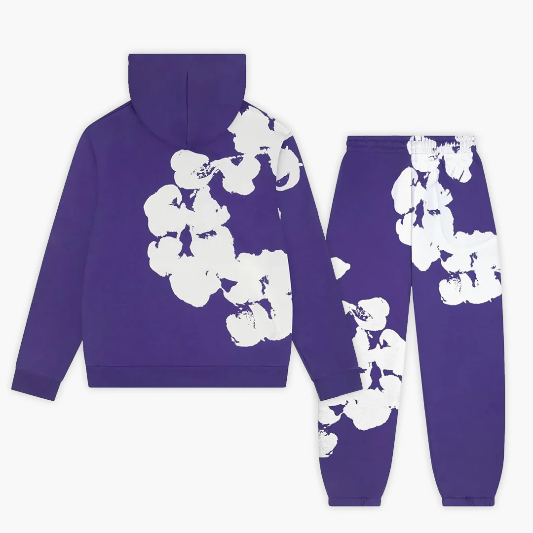 Denim Tears Big Cotton Wreath Tracksuit Purple - Image 2