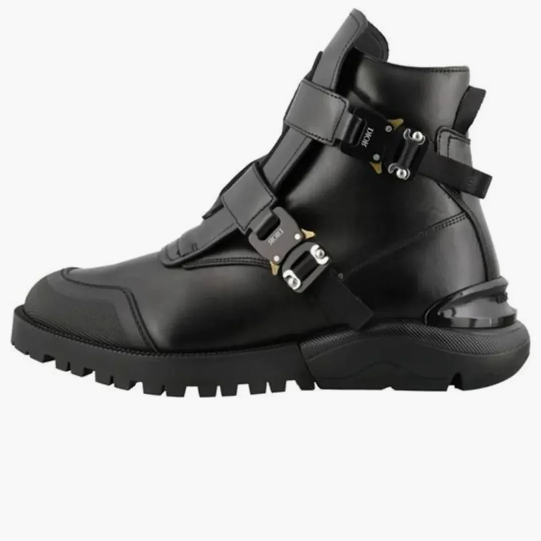 Dior Buckle Military Combat Boot Black - Image 2