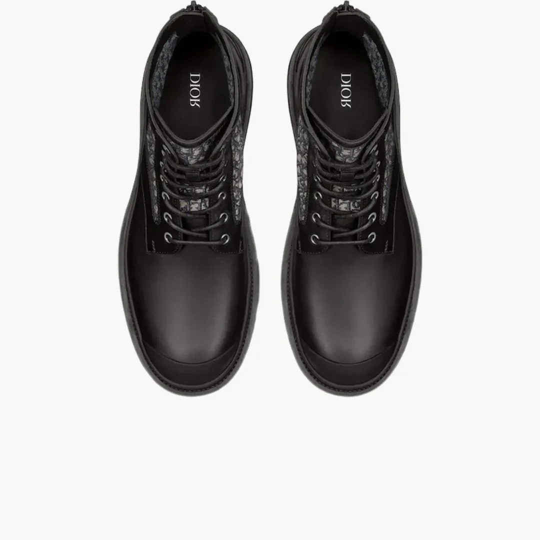 Dior Explorer Ankle Boot Black Beige Dior Oblique Jacquard - Image 3