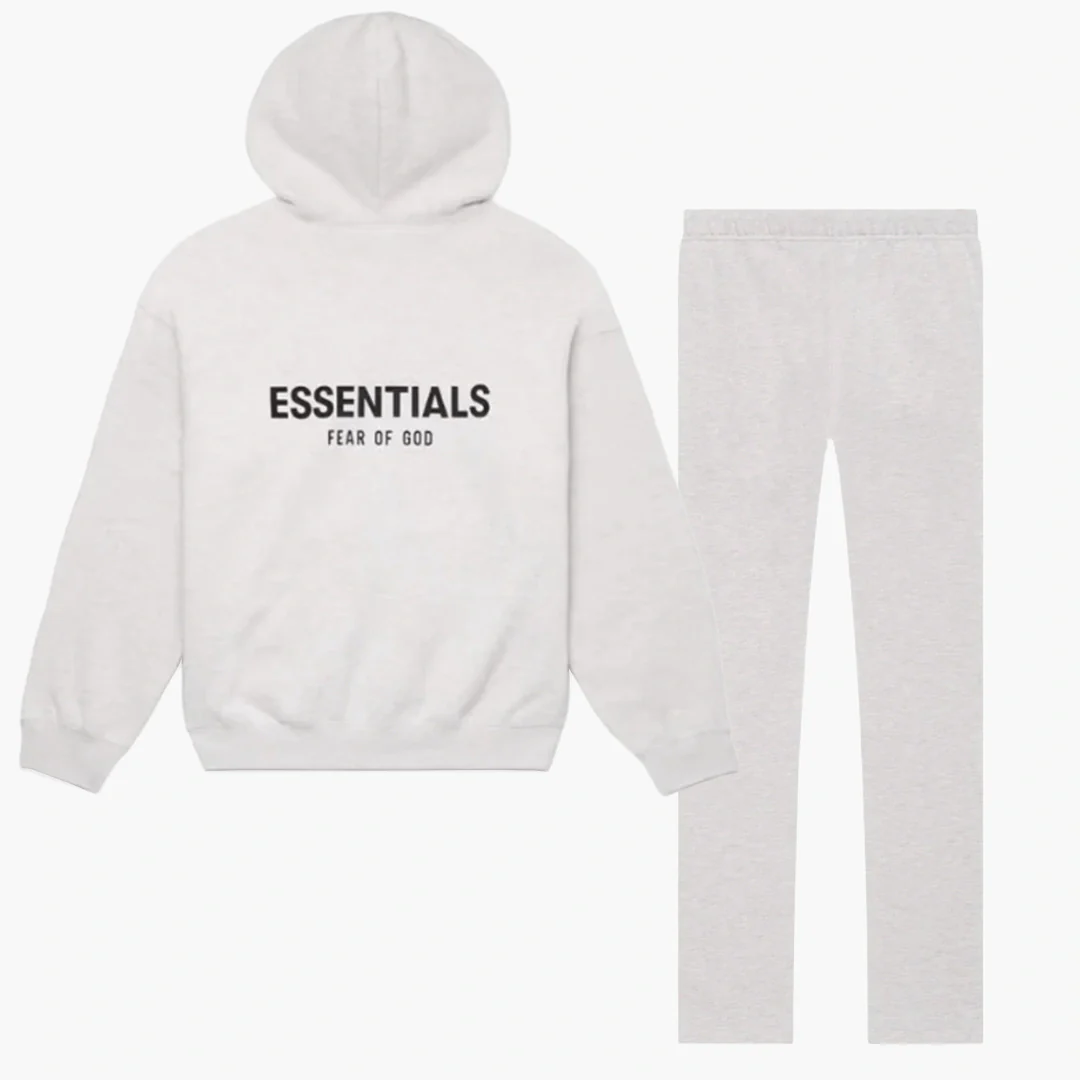 Fear of God Essentials (2022) Relaxed Light Oatmeal - Set (Hoodie & Sweatpant) - Image 2