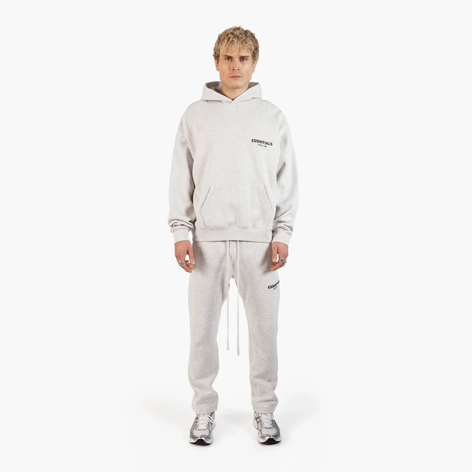 Fear of God Essentials (2022) Relaxed Light Oatmeal - Set (Hoodie & Sweatpant) - Image 3