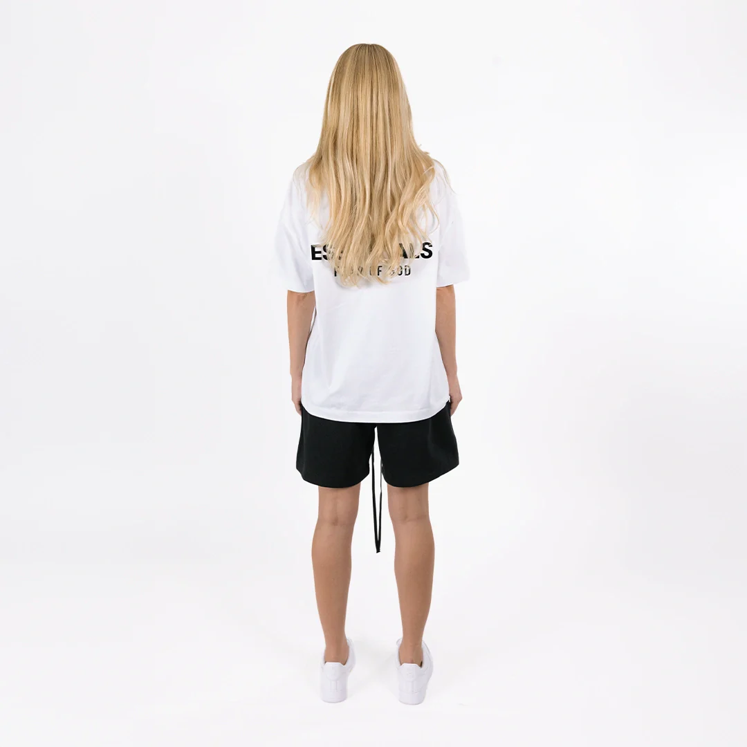 Fear Of God Essentials Classic Short Sleeve Tee Bright White - Image 5