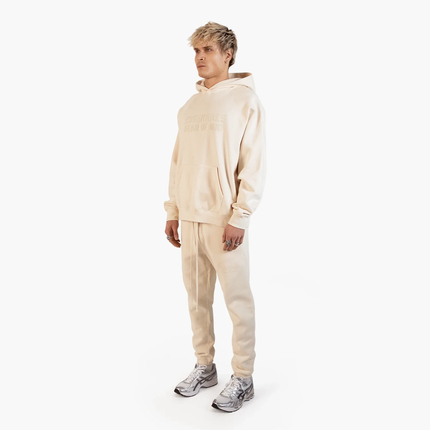 Fear of God Essentials Fleece Egg Shell - Set (Hoodie & Sweatpant) - Image 4
