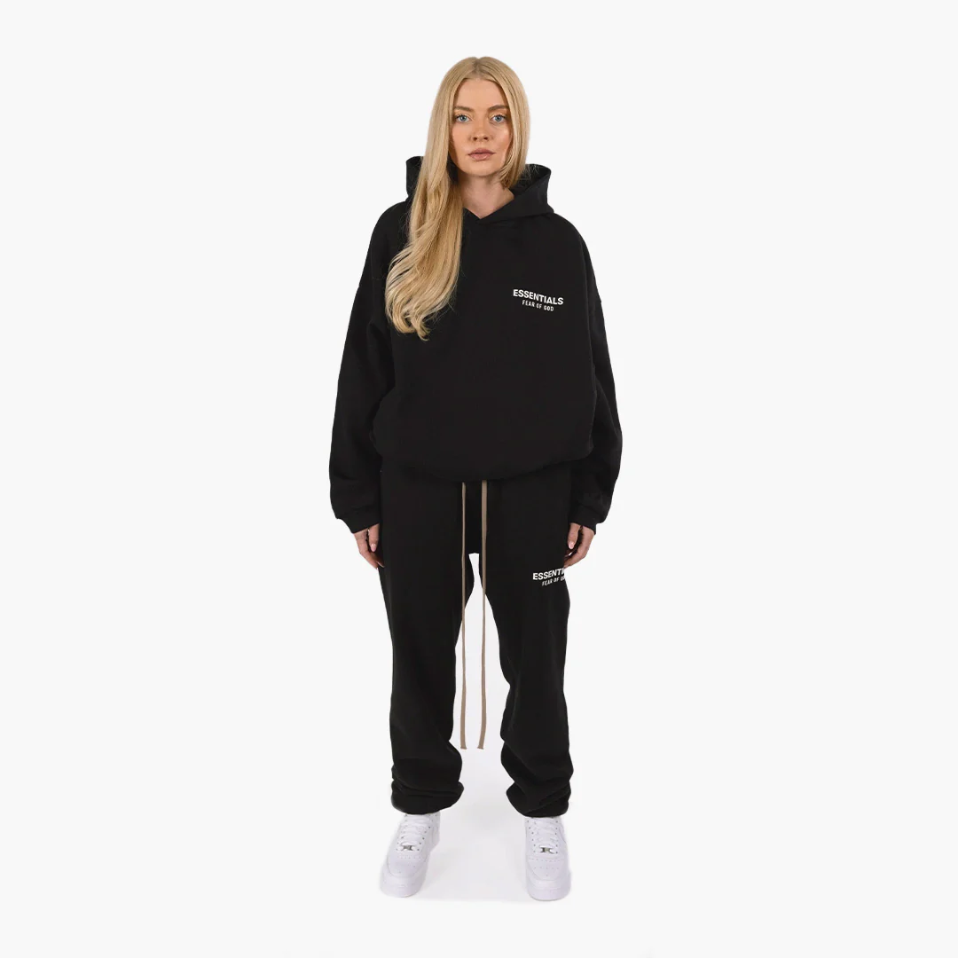 Fear Of God Essentials Fleece Essential Sweatpant (FW24) Black - Image 4