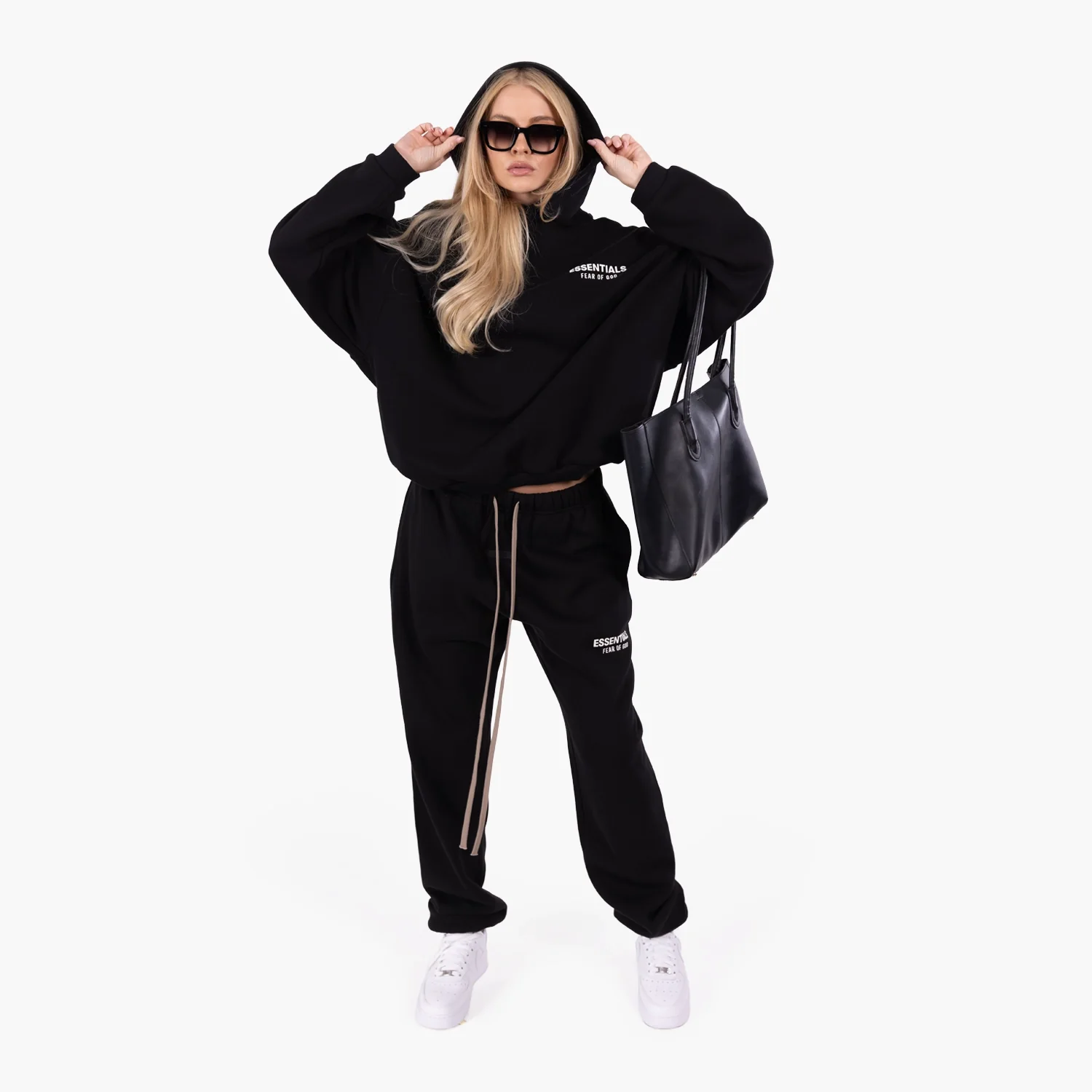 Fear Of God Essentials Fleece Essential Sweatpant (FW24) Black - Image 8