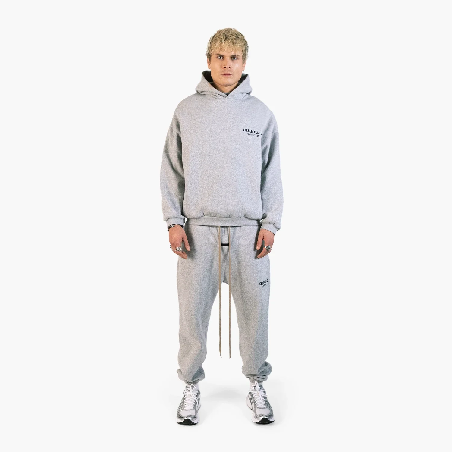 Fear Of God Essentials Fleece Essential Sweatpant (FW24) Light Heather Gray - Image 2