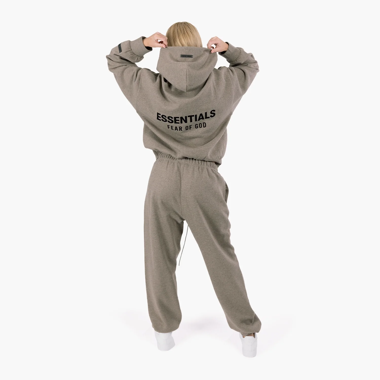 Fear Of God Essentials Fleece Hoodie (FW24) Heather Gray - Image 6
