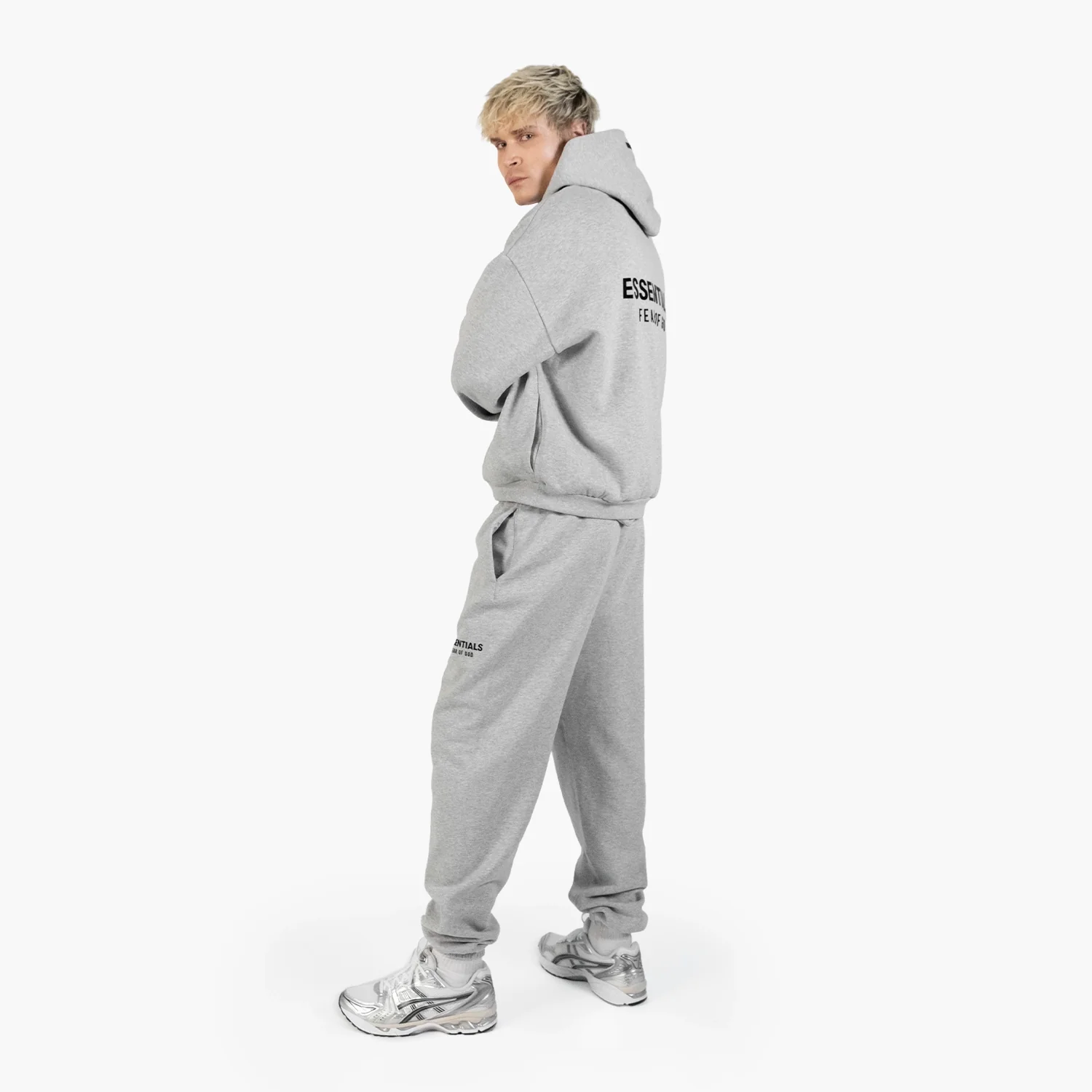 Fear Of God Essentials Fleece Essential Sweatpant (FW24) Light Heather Gray - Image 6