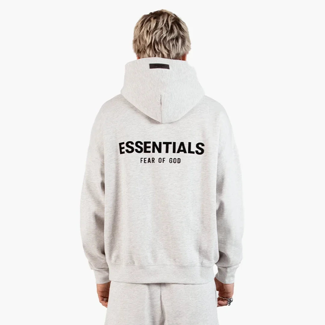 Fear Of God Essentials Hoodie Light Oatmeal - Image 3