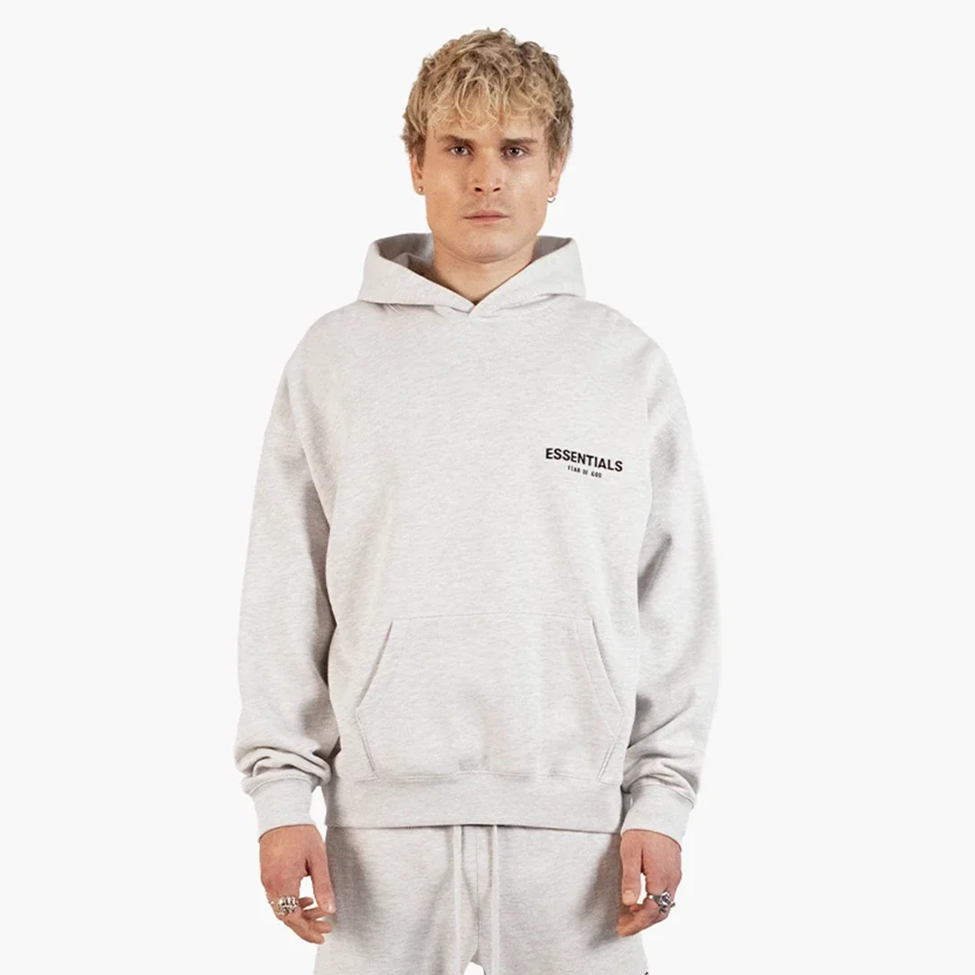 Fear Of God Essentials Hoodie Light Oatmeal - Image 4