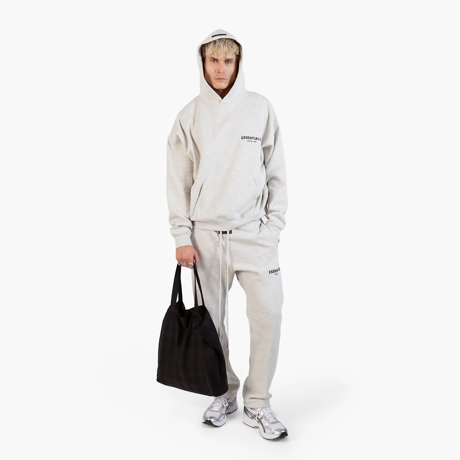Fear Of God Essentials Sweatpants (fw22) Light Oatmeal - Image 4