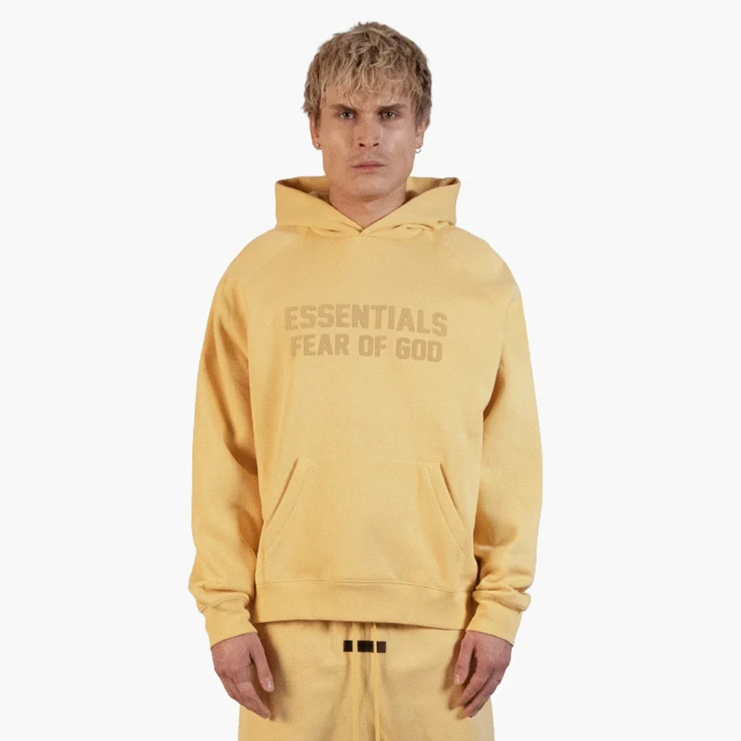 Fear Of God Essentials Hoodie Light Tuscan - Image 2