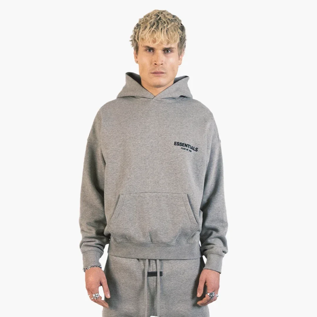 Fear Of God Essentials Hoodie (2022) Dark Oatmeal - Image 4