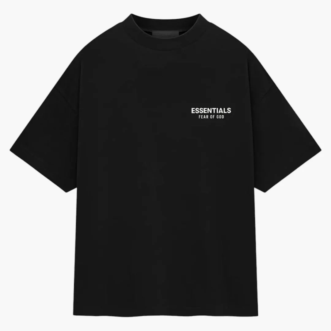 Fear Of God Essentials Jersey Crewneck T-shirt Black - Image 2