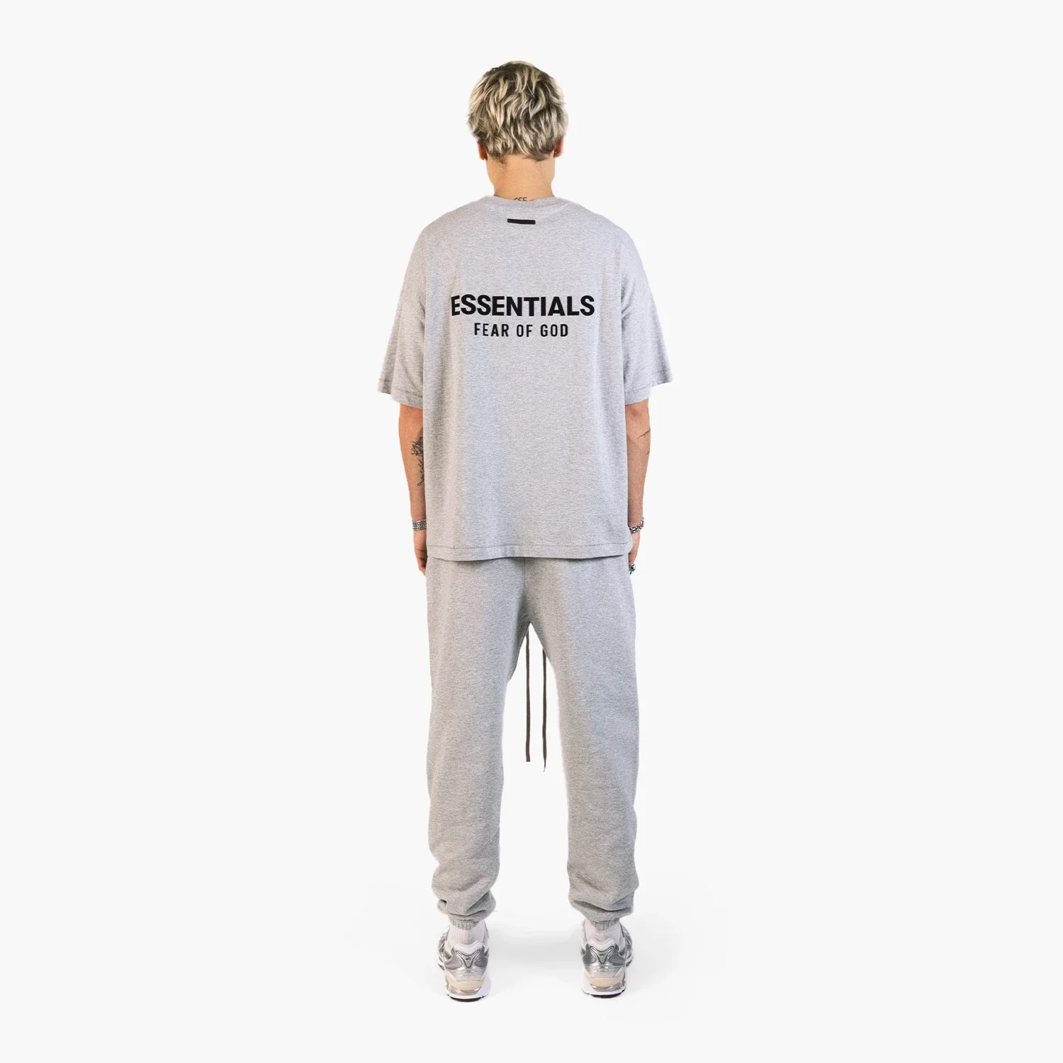 Fear Of God Essentials Jersey Crewneck T-shirt Light Heather Gray - Image 6