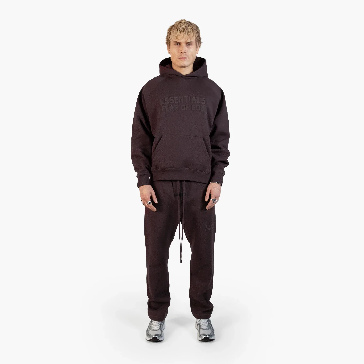 Fear of God Essentials Relaxed Plum - Set (Hoodie & Sweatpant) - Image 3