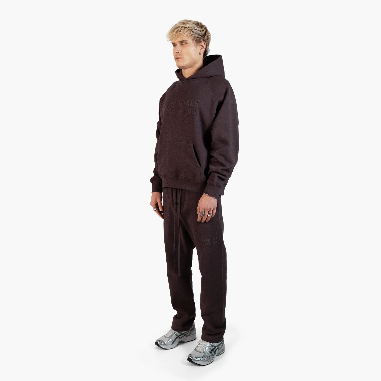 Fear of God Essentials Relaxed Plum - Set (Hoodie & Sweatpant) - Image 4
