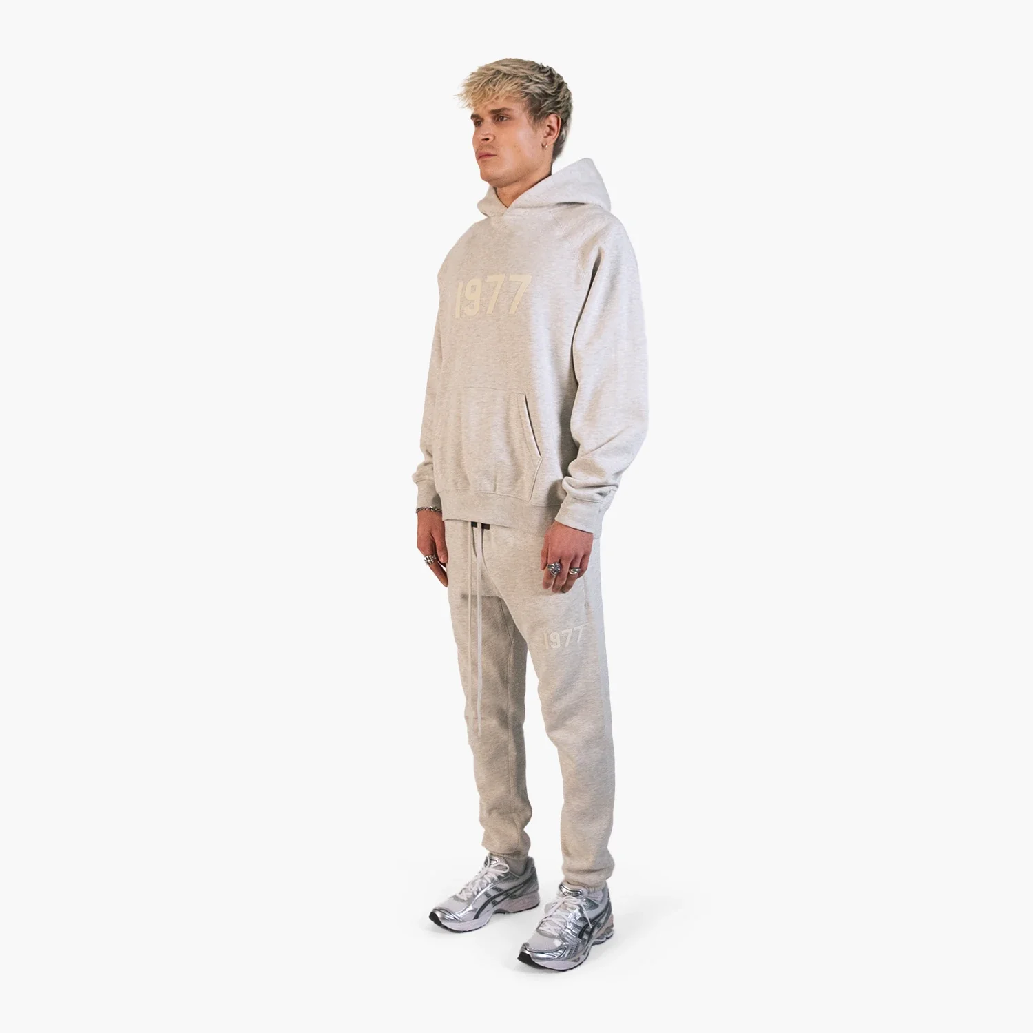 Fear Of God Essentials Sweatpants 1977 Light Oatmeal - Image 3