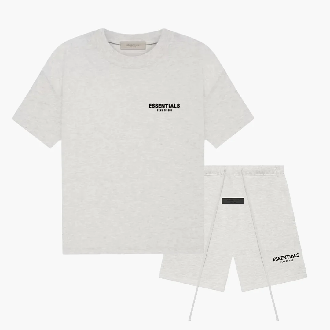 Fear of God Essentials (SS22) Light Oatmeal - Summerset (T-Shirt & Short) - Image 2