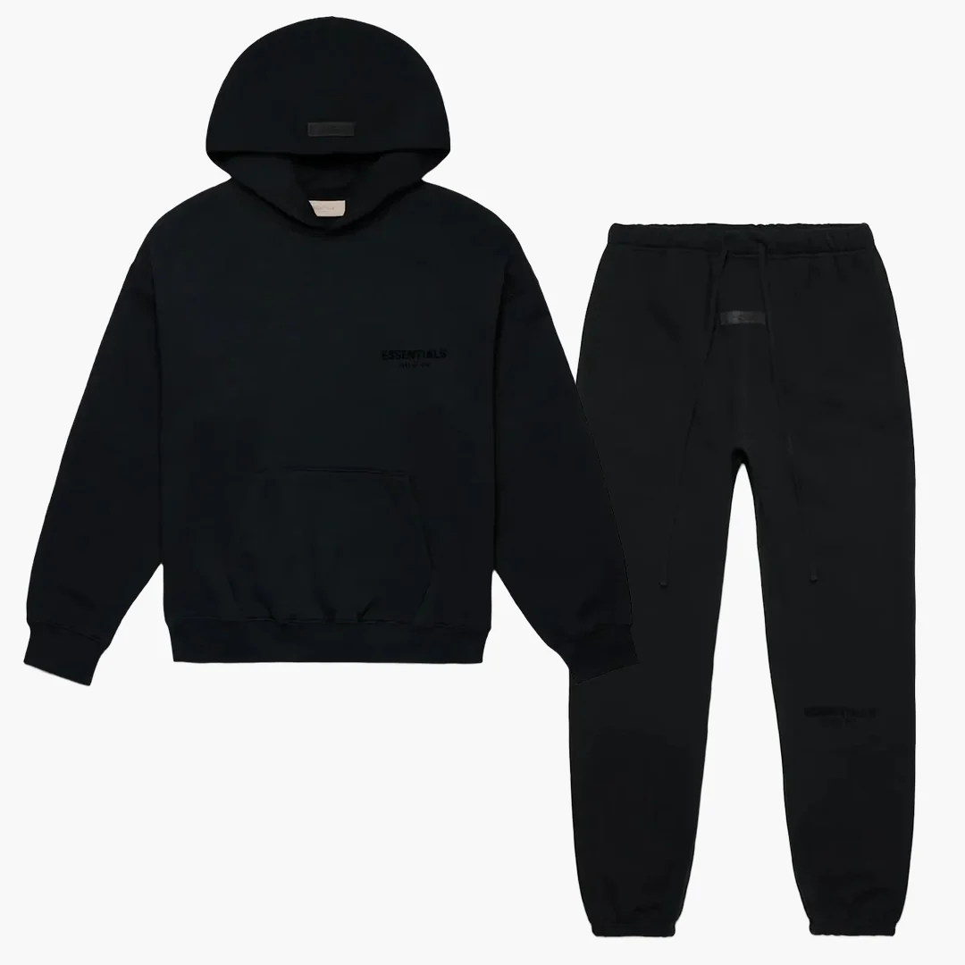 Fear of God Essentials Stretch Limo/Black - Set (Hoodie & Sweatpant)