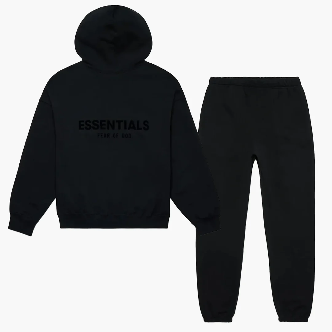 Fear of God Essentials Stretch Limo/Black - Set (Hoodie & Sweatpant) - Image 2