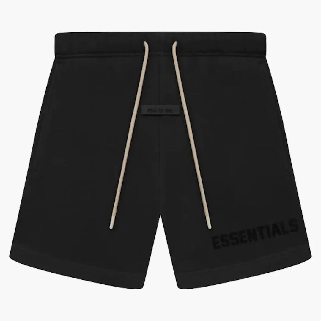 Fear Of God Essentials Cream Drawstring Sweatshort Jet Black