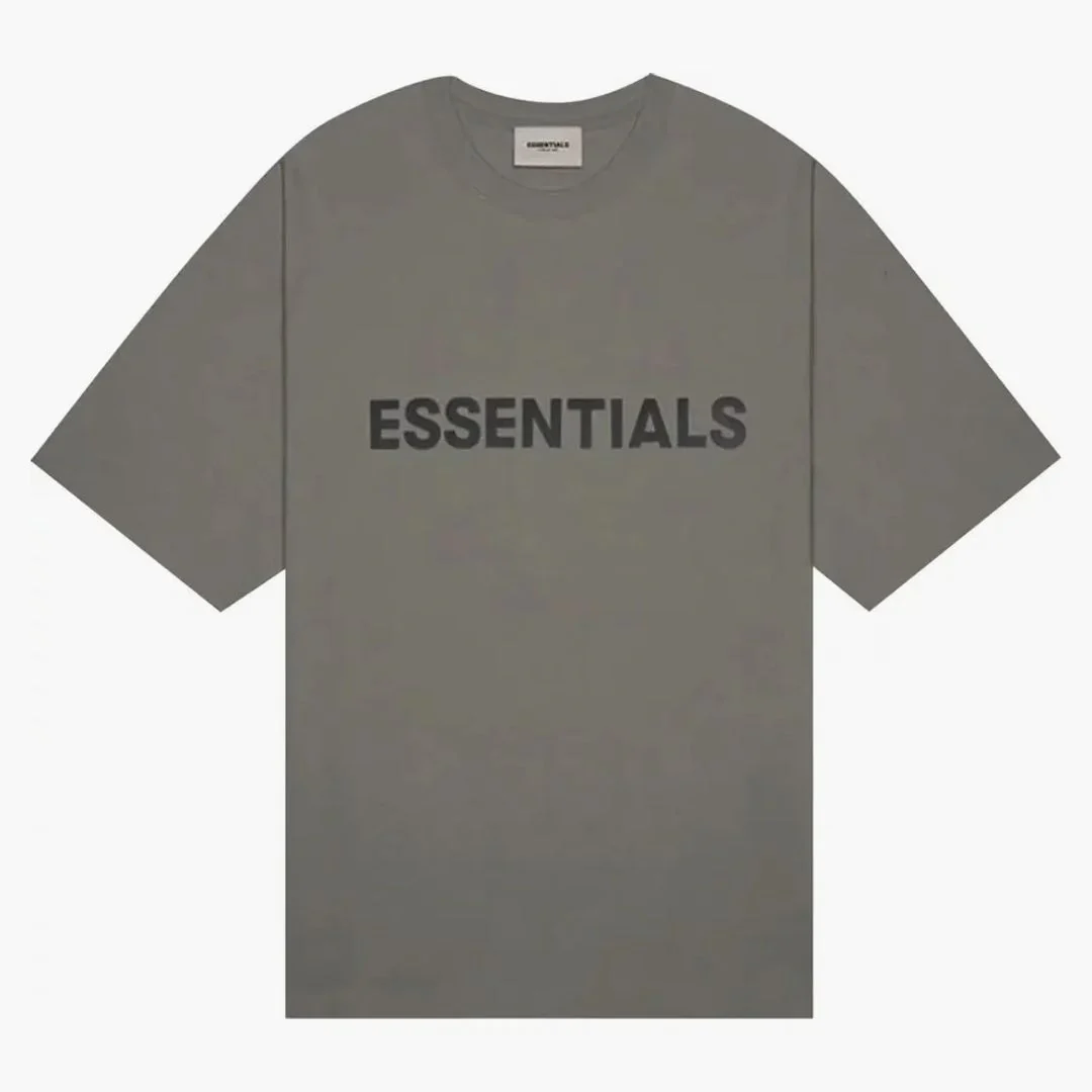 Fear Of God Essentials Boxy T-shirt Applique Logo Cement