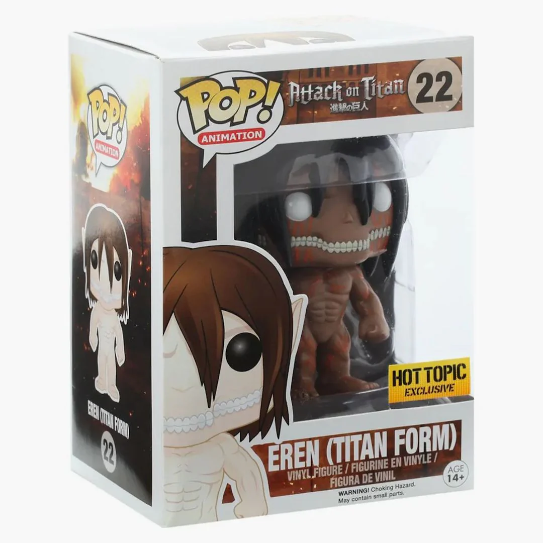 Funko Pop! Animation Attack On Titan Eren (titan Form) Hot Topic Exclusive Figure #22