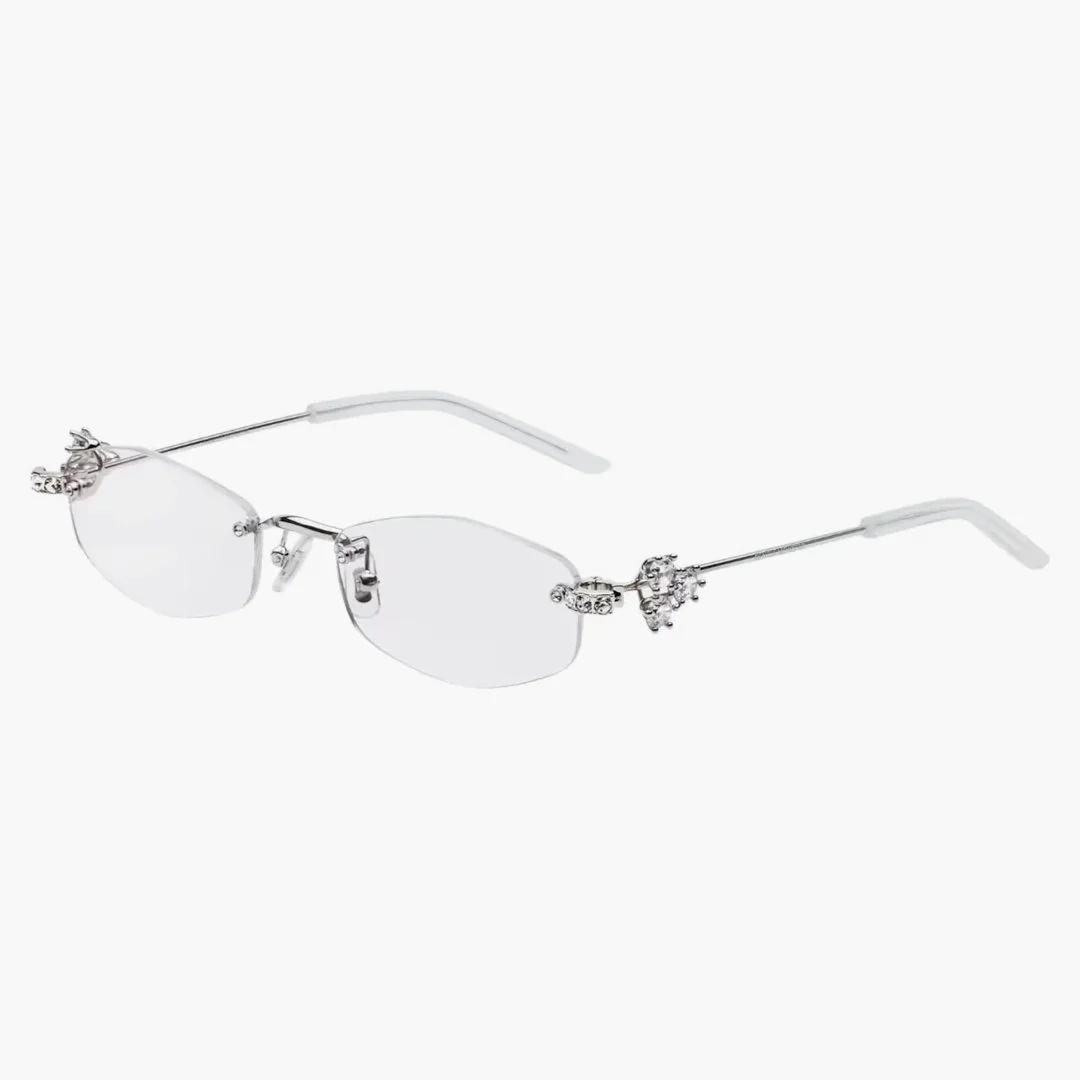 Gentle Monster Glitz 02 Sunglasses Silver/clear - Image 2